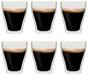 vidaXL Latte macchiatoglazen dubbelwandig 6 st 370 ml