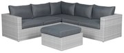 Garden Impressions Bruno loungeset 4-delig - licht grijs