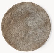 Rond hoogpolig vloerkleed Leighton