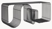 Metalen zitbank Curva