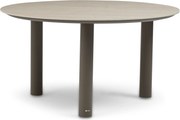 Dining Tuintafel rond 140 cm Taupe Trino