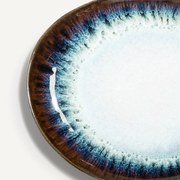 Set van 4 platte borden in aardewerk Mytili