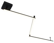 Plafondlamp zwart 150,8 cm incl. LED 3-staps dimbaar verstelbaar - Annuschka