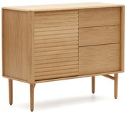 Kave Home Lenon Eiken Kastje Retro Design - 105x45x86cm.