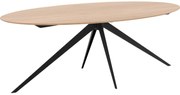 Goossens Excellent Eettafel Ferris Piramide Poot, Ovaal 180 x 110 cm