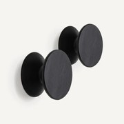 Set van 2 kapstokken in massief eik ø 10 cm, Arame