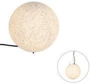 Moderne buitenlamp grijs 25 cm IP44 - Nura Modern E27 IP44 Buitenverlichting bol / globe / rond