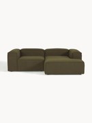Modulaire hoekbank Lennon (3-zits) van bouclé