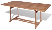 vidaXL Tuintafel 180x90x75 cm massief teakhout