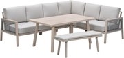 Garden Impressions San Capri lounge dining set 6-delig - light oak aluminium