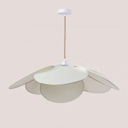 Okai Style Hanglamp Van Katoen Gebroken Wit & Ø87 Cm - Sklum