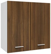 vidaXL Wandkast hangend 60x31x60 cm bewerkt hout bruineikenkleurig