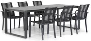 Tuinset 6 personen 220 cm Aluminium Grijs Santika Furniture Santika