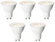 Set van 5 GU10 dimbare LED lampen 6W 450 lm 3000K