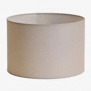 Arlina Stoffen Lampenkap Licht Taupe Grijs & Ø30 Cm - ↑25 Cm - Sklum