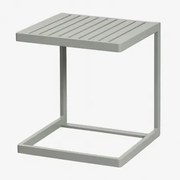 Vierkante Bijzettafel Voor Tuin 40x40 Cm In Aluminium Dulem Groen – Khaki - Sklum