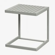 Vierkante Bijzettafel Voor Tuin 40x40 Cm Van Aluminium Dulem Groen – Khaki - Sklum