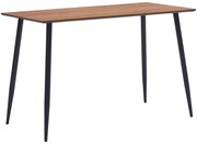 vidaXL Eettafel 120x60x75 cm MDF bruin