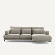 Hoekbank rechts van chenille fluweel, Marsile