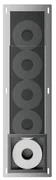 Mueller Mokri inbouw reserverolhouder gunmetal