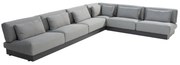 Ibiza modulair 3 delig hoek loungeset antraciet 4 Seasons Outdoor