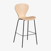 Op Een Hoge Kruk. ↑75 Cm & Zwart & Tarwebruin Polypropyleen & Polipropileno - Sklum