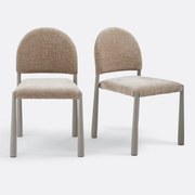 Set van 2 gestoffeerde stoelen, Delly