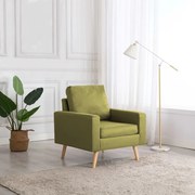 vidaXL Fauteuil stof groen