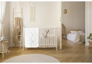 Synthetisch baby dekbed, hoes in bio katoen