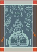 Jacquard theedoeken De La Mer, 4-delig