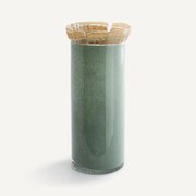 Met de hand geslepen glazen vaas H33 cm, Eloria