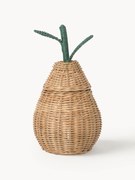 Handgemaakte kinderopbergmand Pear van rotan