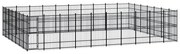vidaXL Hondenkennel 64,51 m² staal