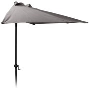 ProGarden Parasol halfrond 250 cm houtskoolkleurig