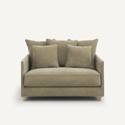 2-zits slaapbank in stonewashed fluweel, Lazare
