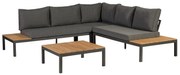 Exotan Hoek Loungeset - La Vida - Antraciet - Aluminium - Exotan