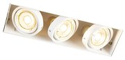 Inbouwspot wit draai- en kantelbaar trimless 3-lichts - Oneon Design, Modern GU10 Binnenverlichting Lamp