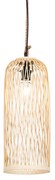 Landelijke buiten hanglamp rotan 25 cm - Calamus Landelijk E27 IP44 Buitenverlichting rond