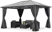 Moderne tuinprieel Santiago 3x4m Tuinpunt antracyt