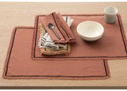 Set van 2 placemats linnen/katoen Menorca