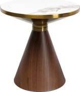 Kare Design Cono Ronde Bijzettafel Marmer - 50 X 50cm.