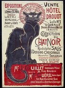 Kunstreproductie Chat Noir (Black Cat), Steinlen, Theophile Alexandre