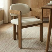 Wabi Sabi Eetkamerstoel Met Armleuning Naturel