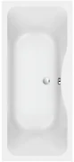 Nemo Start Monza inbouwbad duo 180x80x44mm 208L met potenstel wit acryl GA41801