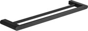 Mexen Adox dubbele handdoekhaak, zwart - 7018225-70
