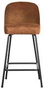 BePureHome Vogue Lederen Barstoel Cognac 65 Cm