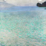 Kunstreproductie Attersee (1900), Gustav Klimt