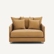 2-zits slaapbank van linnen fluweel, LAZARE