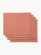 Linnen placemats Cosmo met borduursel, 4 stuks