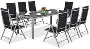 Tuinmeubelen van aluminium met grote tafel Polywood Verona voor 8 personen Garden Point